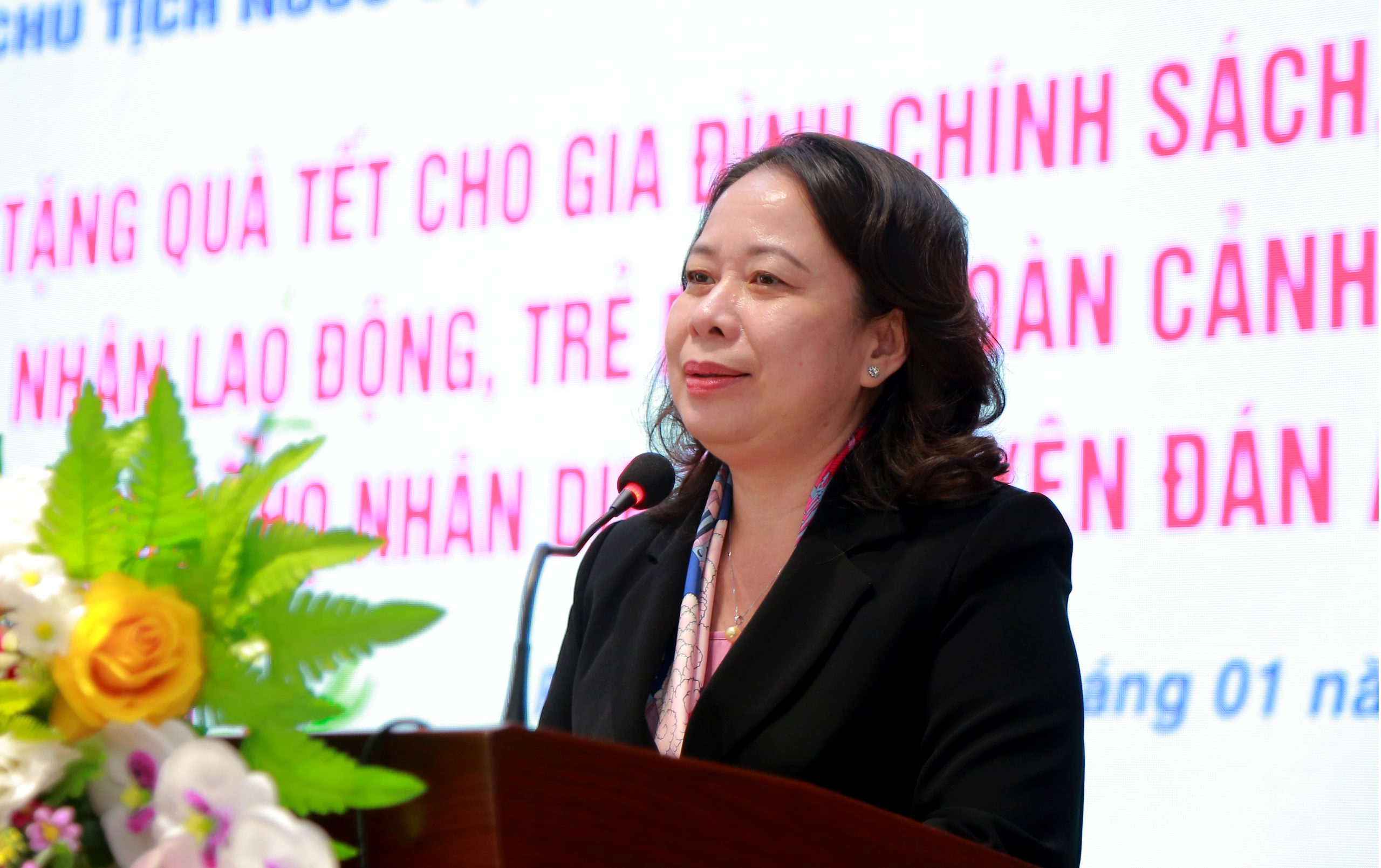 Phó Chủ tịch nước Võ Thị Ánh Xuân phát biểu 